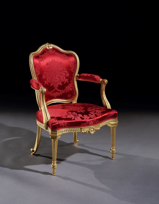 Thomas Chippendale - A pair of giltwood armchairs | MasterArt